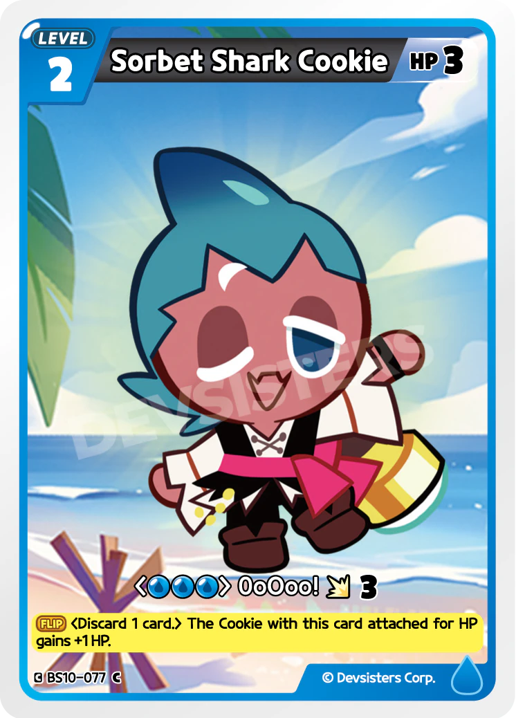 Image for Sorbet Shark Cookie (BS10-077) (BS10) - CookieRun: Braverse TCG
