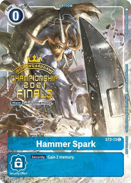 Chispazo Martillo [ST2-13] (Paquete de evolución de domador de las Finales del Campeonato 2021) [Mazo de inicio: Cocytus Blue Promos]