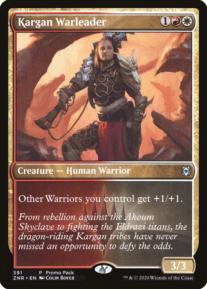 Jefeguerra de Kargan (Promo Pack) [Promos de Zendikar Rising]