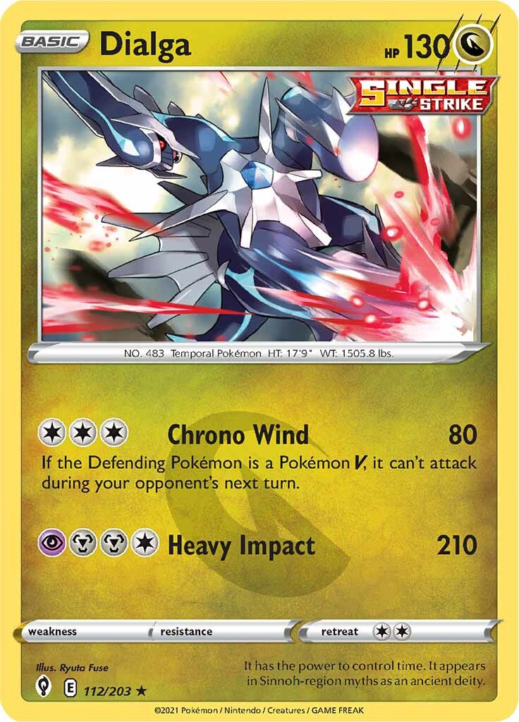 Dialga (112/203) [Épée et Bouclier : Ciel Évolutif]