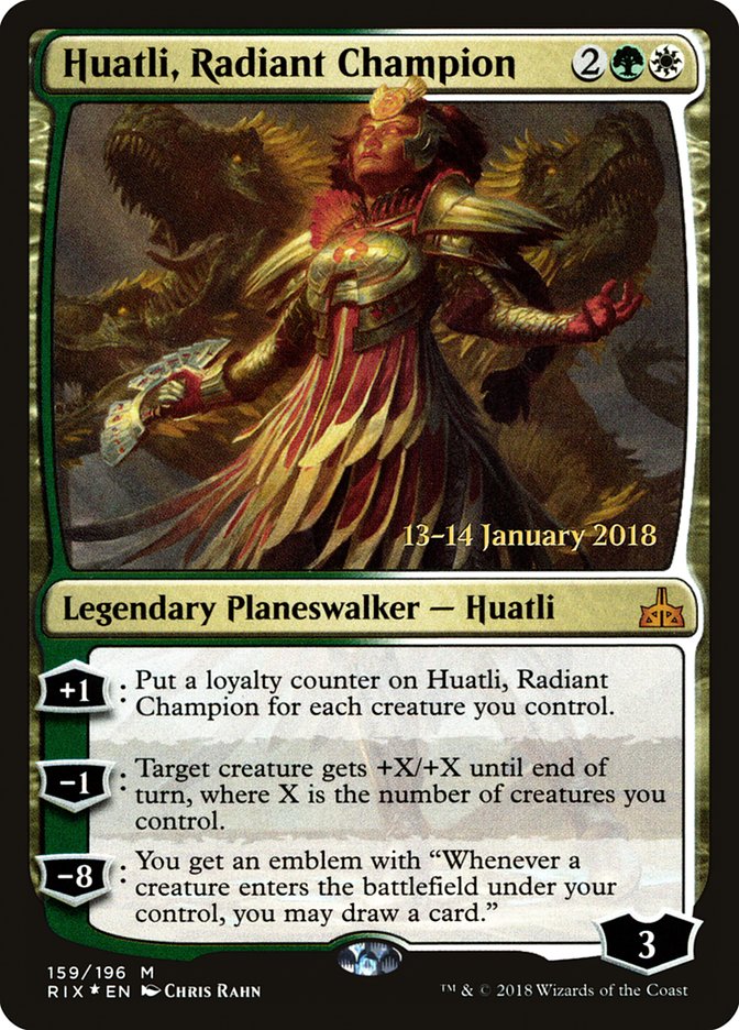 Huatli, Champion rayonnante [Prerelease Promos Les Rivaux d'Ixalan]