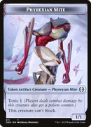 Mite phyrexien (011) // La Sentinelle creuse Jeton recto-verso [Phyrexia : Tout s'unit Jetons]