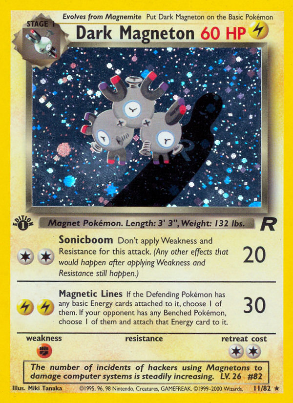Magnéton Obscur (11/82) [Team Rocket 1re édition]