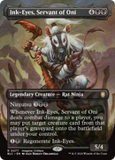 Ink-Eyes, servante de l'Oni (sans bordure) [Bloomburrow Commander]