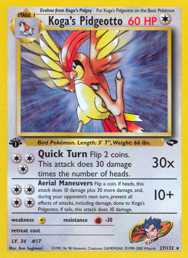 Le Pidgeotto de Koga (27/132) [Defi des Champions 1ère Édition]