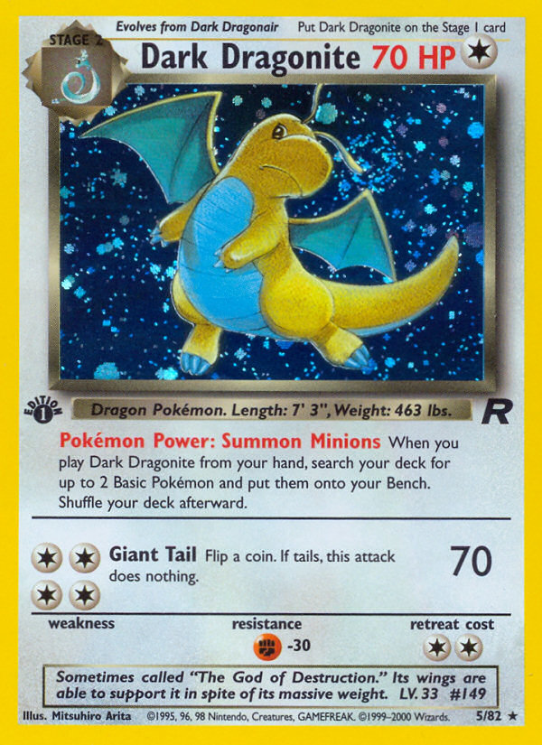 Dragonite Oscuro (5/82) [Team Rocket 1ª Edición]