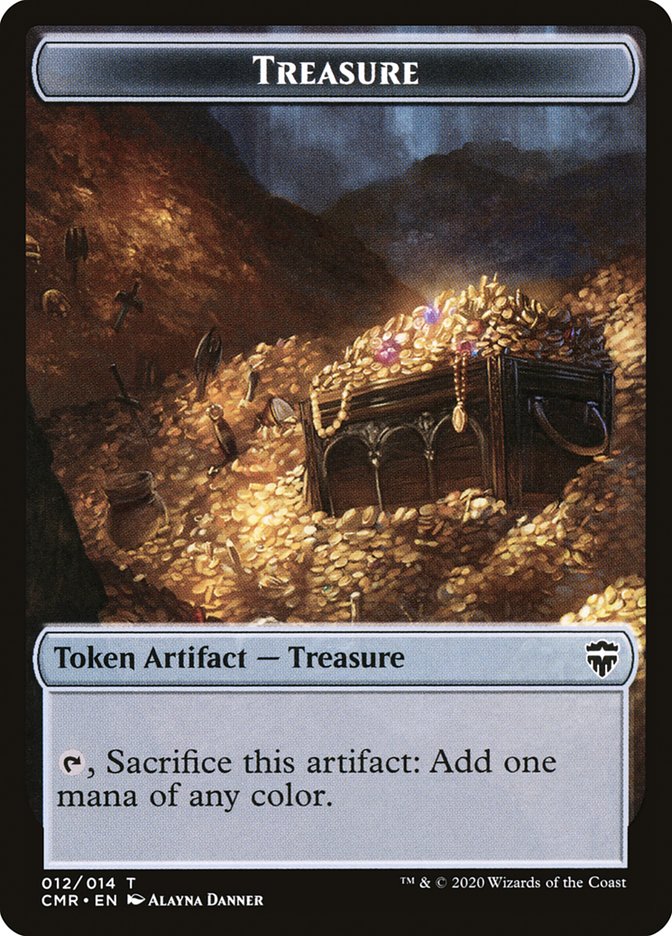 Copie (013) // Jeton Trésor recto-verso [Commander Legends Tokens]