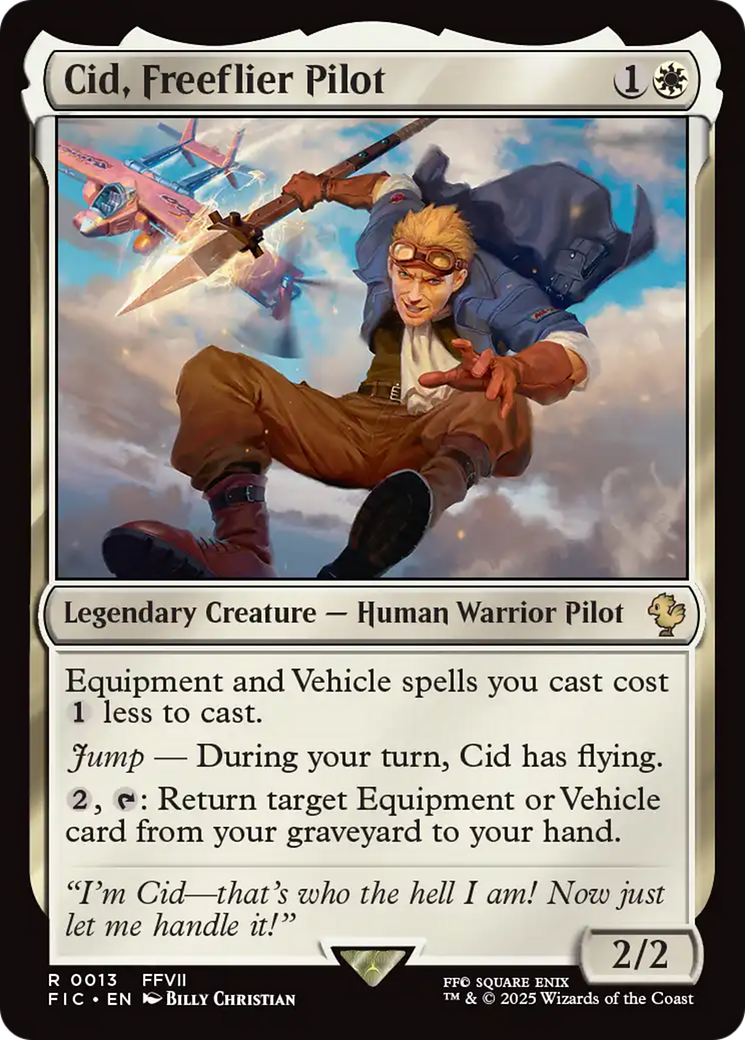 Cid, pilote de Freeflier [Commander FINAL FANTASY]