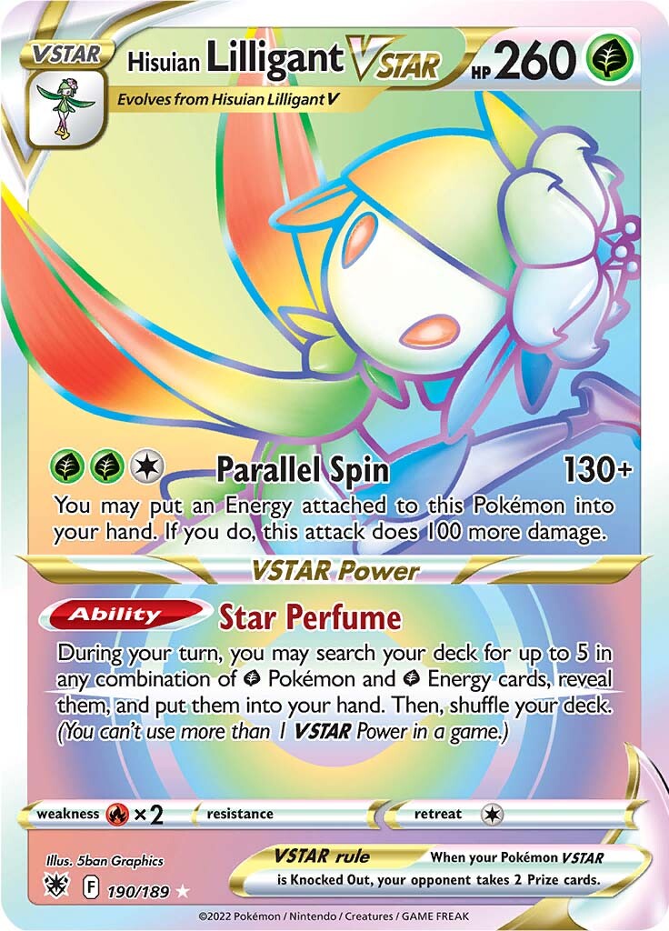 Lilligant de Hisui VSTAR (190/189) [Espada y Escudo: Resplandor Astral]