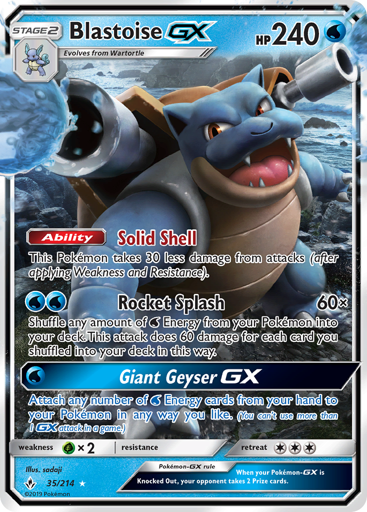 Blastoise GX (35/214) [Sol y Luna: Lazos Indisolubles]