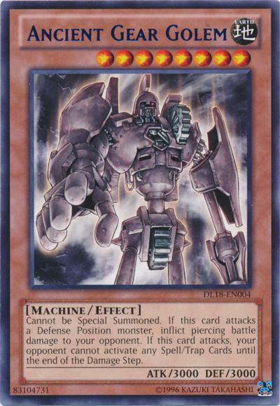 Golem de Engranajes Antiguos (Rojo) [DL18-EN004] Rara