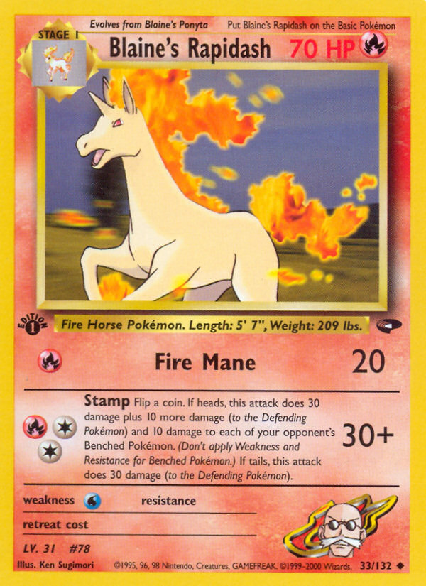 Rapidash de Blaine (33/132) [Desafío de Gimnasio 1.ª edición]