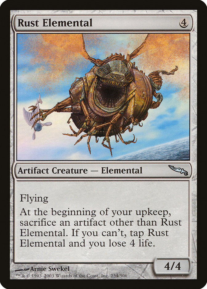Élémental de rouille [Mirrodin]