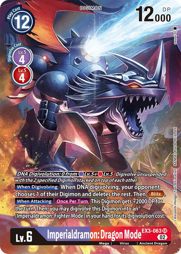 Imperialdramon: Modo Dragón [EX3-063] (Arte Alternativo) [Rugido Dracónico]