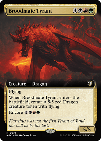Tirano Compañero de Camada (Arte Extendido) [Commander de Modern Horizons 3]