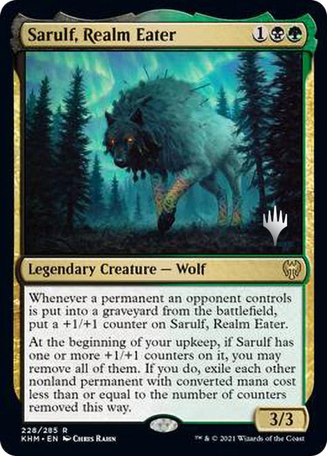 Sarulf, Dévoreur de royaumes (Packs promos) [Kaldheim Promos]