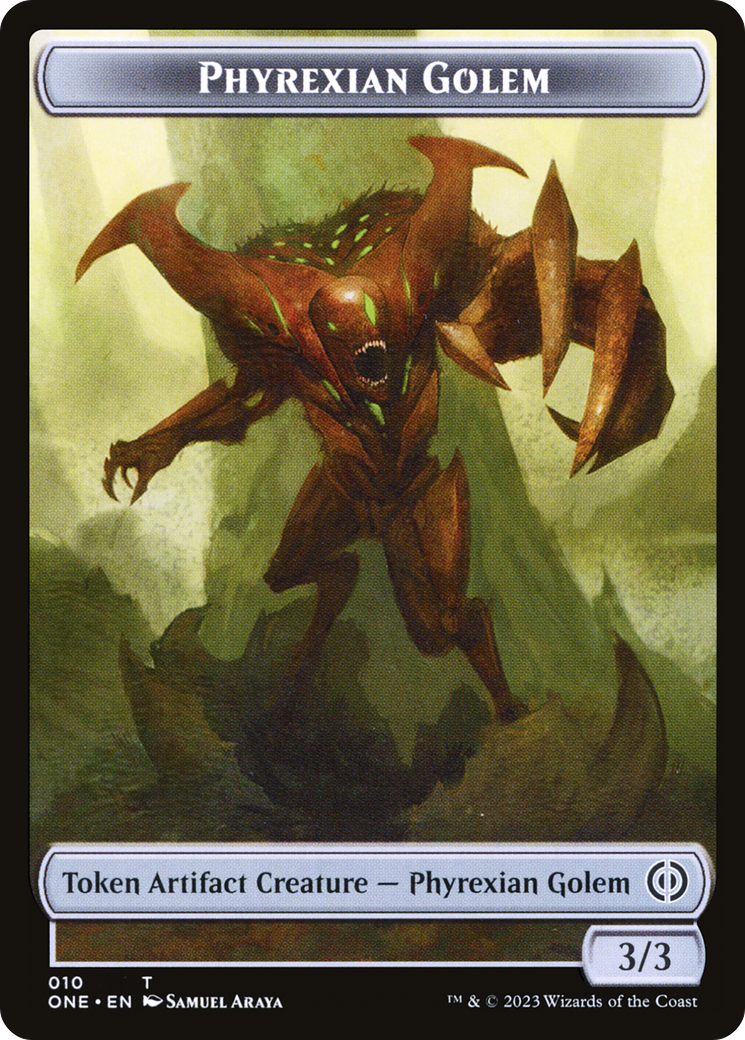 Jeton Gredin phyrexian (012) // Jeton double face Golem phyrexian [Phyrexia : Tout sera un jetons]