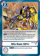 Porcentaje de victorias: ¡60 %! [EX1-071] [Colección Clásica]