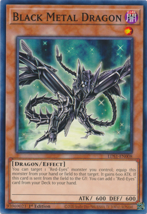 Dragón de Metal Negro [LDS1-SP008] Común