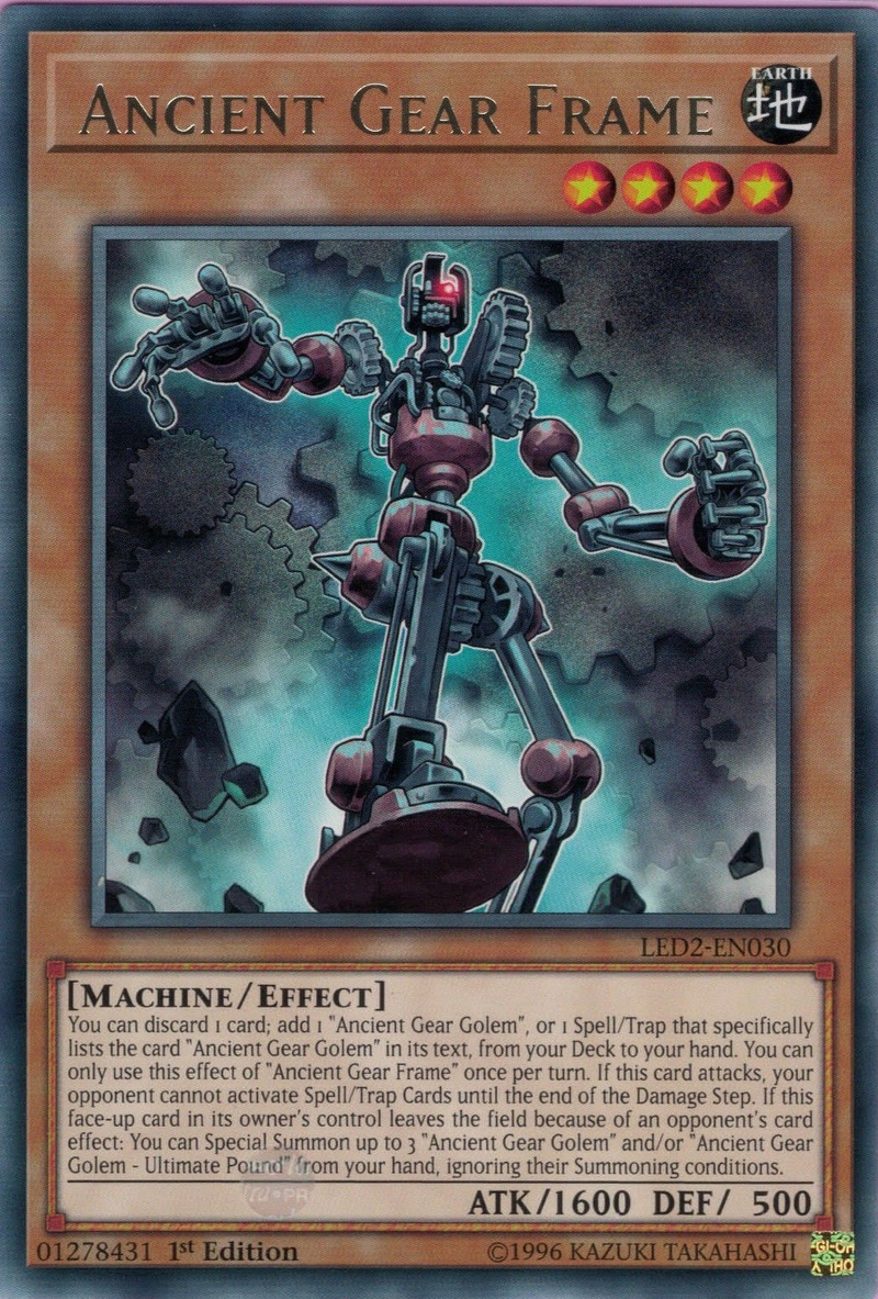 Marco de Engranajes Antiguos [LED2-EN030] Rara