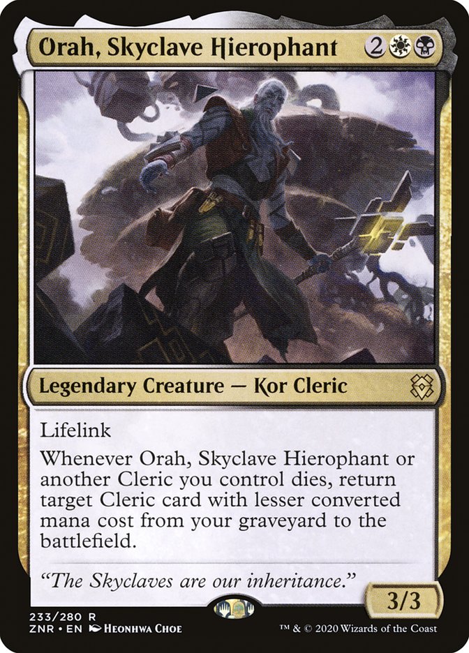 Orah, hiérophante de l'Enclave céleste [Zendikar Rising]