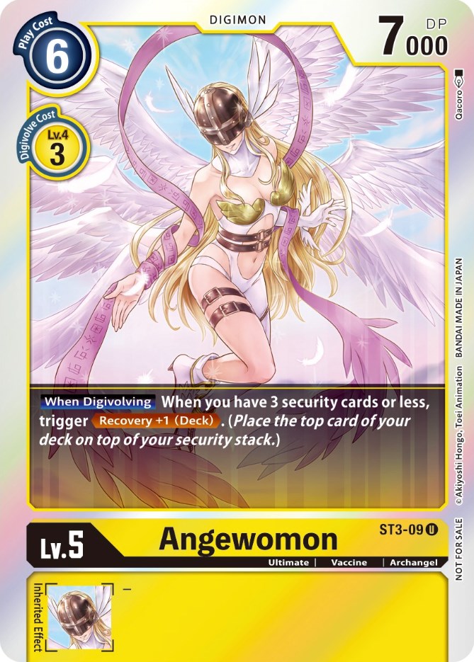 Angewomon [ST3-09] (Official Tournament Pack Vol. 6) [Starter Deck: Promos amarillas celestiales]
