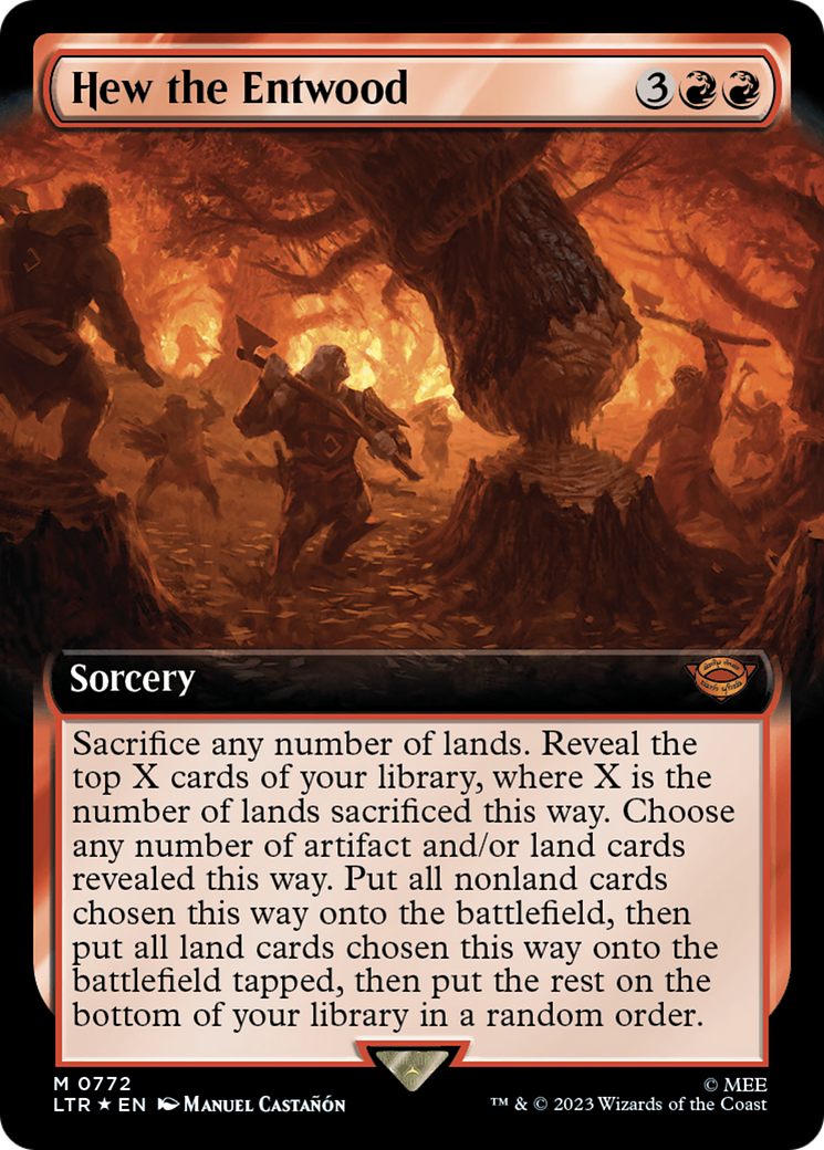Abattez l'Entbois (Extended Art) (Surge Foil) [Le Seigneur des Anneaux : Contes de la Terre du Milieu]