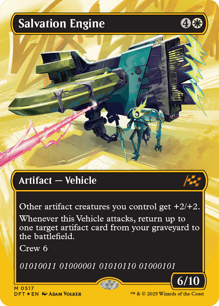 Moteur de salut (sans bordure) (Foil première place) [Aetherdrift]