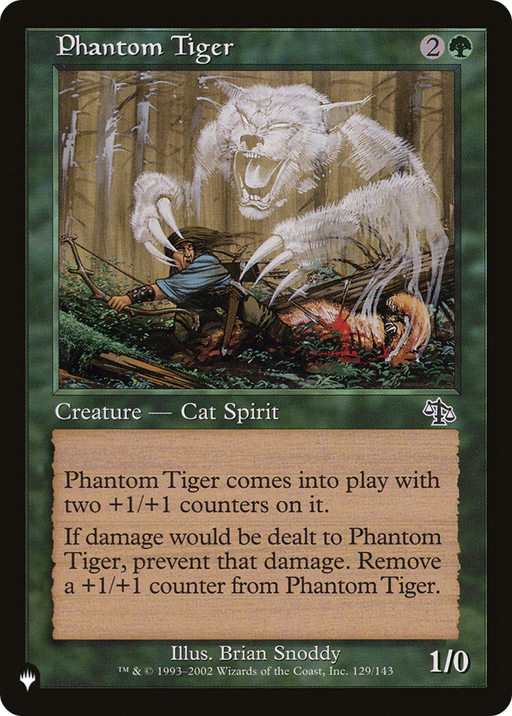 Tigre fantôme [La Liste]