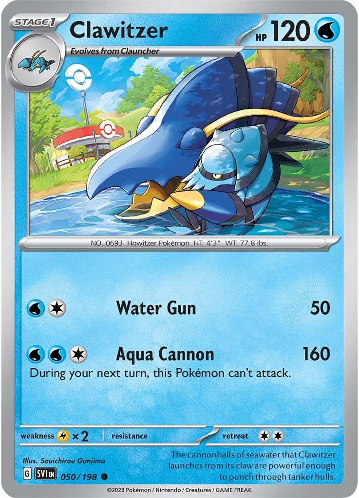 Clawitzer (050/198) [Escarlata y Púrpura: Set Básico]