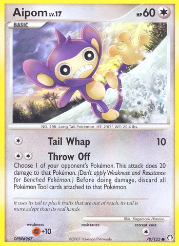 Aipom (70/123) [Diamante & Perla: Tesoros Misteriosos]