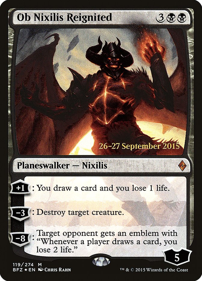 Ob Nixilis réanimé [Cartes promos d'avant-première de Bataille de Zendikar]