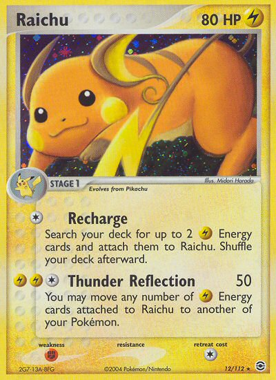 Raichu (12/112) [EX: Rouge Feu & Vert Feuille]