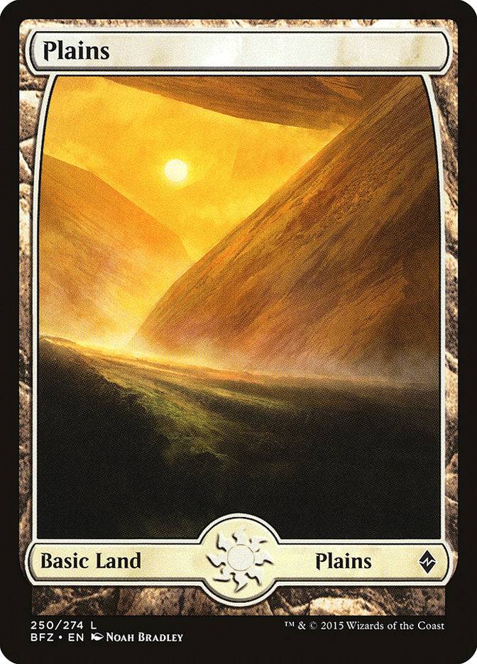 Plaines (250) (Full Art) [Bataille pour Zendikar]