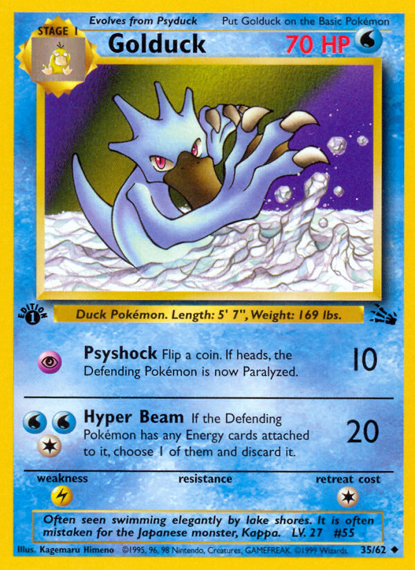 Golduck (35/62) [Fossil Édition 1]