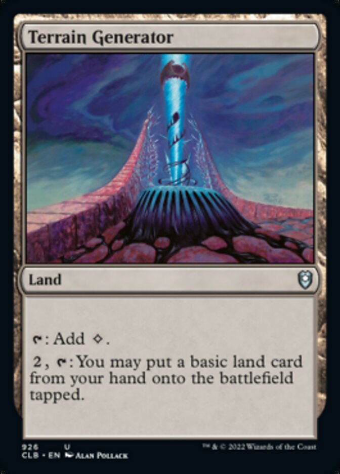 Générateur de terrain [Commander Legends: Battle for Baldur's Gate]