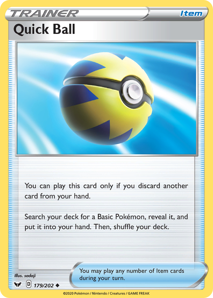 Rapide Ball (179/202) [Épée et Bouclier : Set de Base]