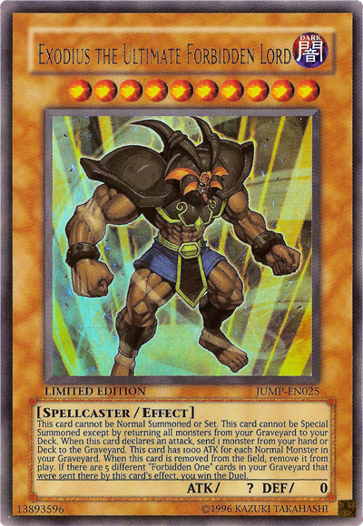 Exodius le Seigneur Interdit Ultime [JUMP-FR025] Ultra Rare