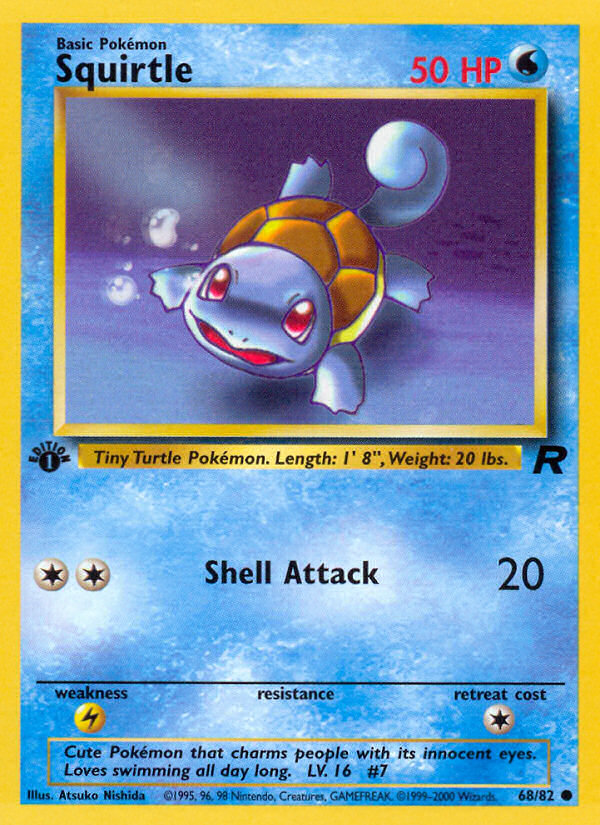 Carapuce (68/82) [Team Rocket 1re édition]