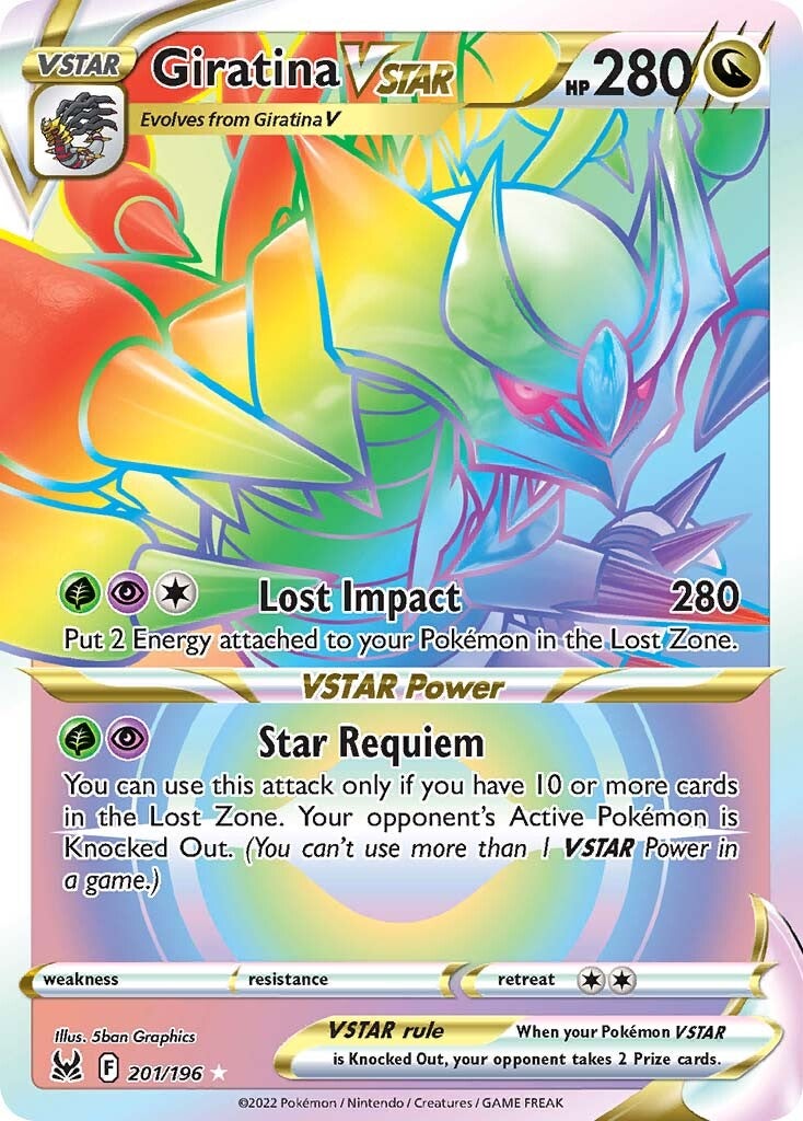Giratina VSTAR (201/196) [Espada y Escudo: Origen Perdido]