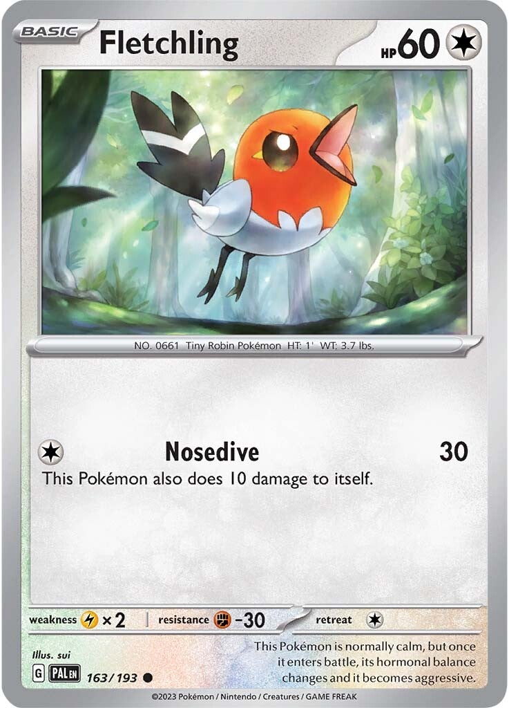 Fletchling (163/193) [Escarlata y Púrpura: Evolución en Paldea]