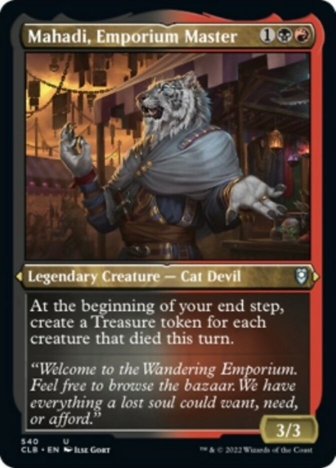 Mahadi, maître de l'Emporium (gravure à l'acide) [Commander Legends : Battle for Baldur's Gate]