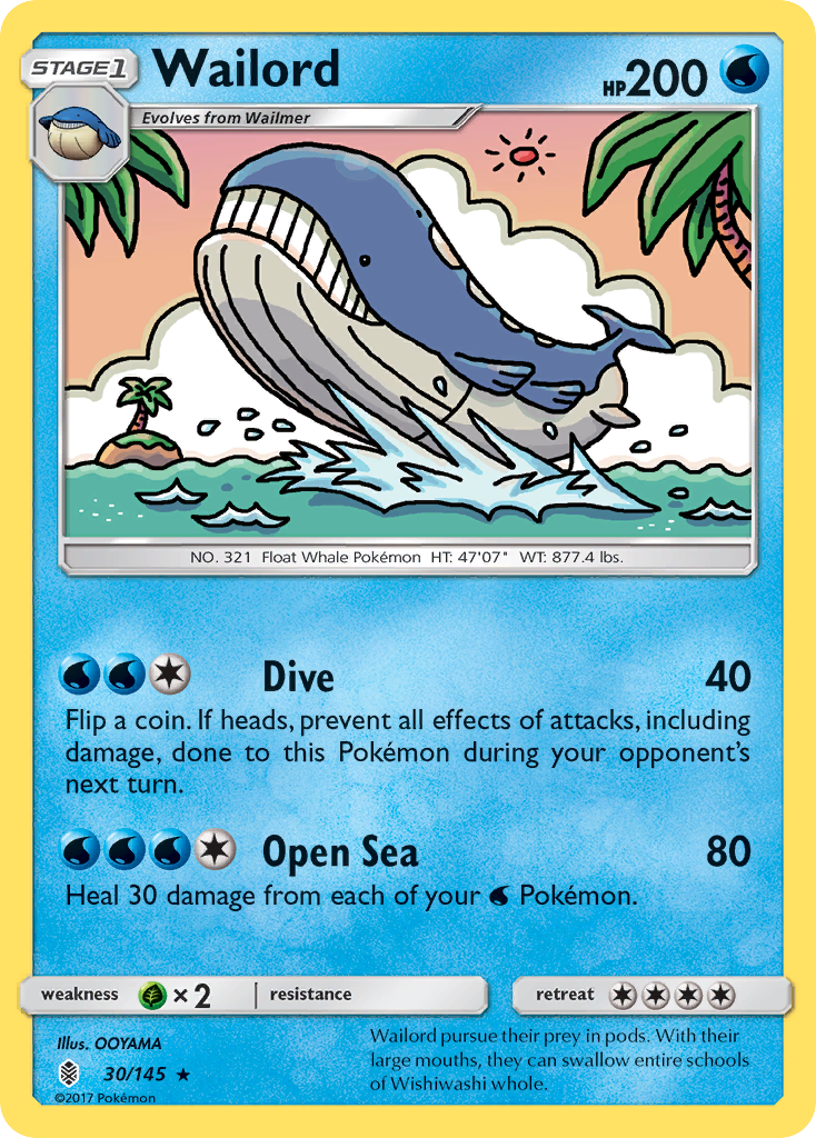 Wailord (30/145) [Soleil et Lune : Gardiens Ascendants]