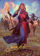 Jaya, négociatrice flamboyante (carte illustrée 1, signature estampillée or) [Série artistique Dominaria Uni]