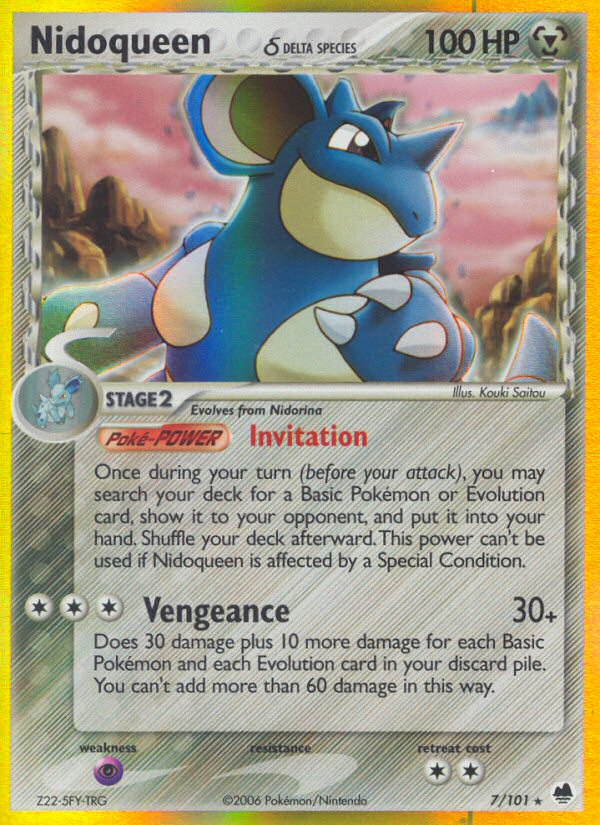 Nidoqueen (7/101) (Espèce Delta) [EX : Fantômes Holon]