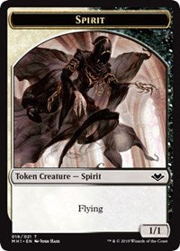 Jeton double face Esprit (016) // Myrr (019) [Jetons Modern Horizons]
