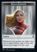 Emblème de Rowan Kenrith // Copie Jeton recto-verso [Commander Legends : Battle for Baldur's Gate Tokens]