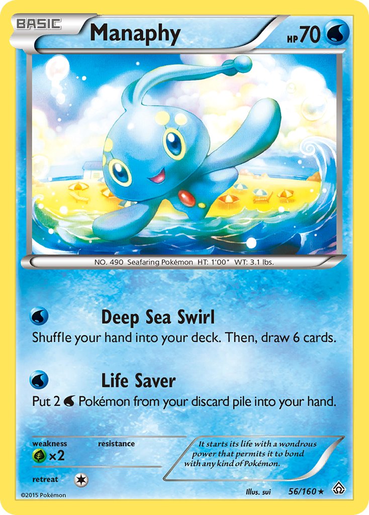 Manaphy (56/160) (Exclusiva de Baraja de Combate) (Exclusiva de Baraja Temática) [XY: Duelos Primarios]