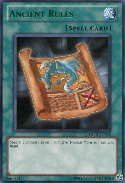 Reglas Antiguas (Verde) [DL13-EN016] Rara