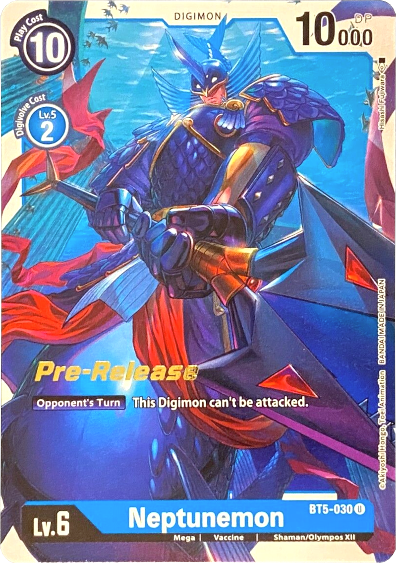 Neptunemon [BT5-030] [Promociones de Pre-lanzamiento de Battle of Omni]
